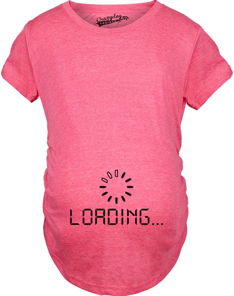 Maternity Baby Loading Shirt Humor Funny Pregnancy Shirts Cheap Tees | eBay