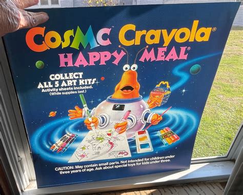 1987 Rare Mcdonalds Cosmic Crayola Translite - Etsy