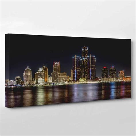 Detroit, Michigan Skyline Canvas Wall Art – Collection C | 365Canvas