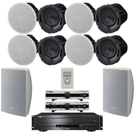 Yamaha Conference Room Sound System with 10 VX Series Speakers, MA2030 Mixer Amplifier, and ...