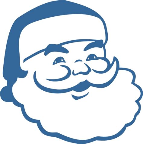 Santa Claus Face Silhouette at GetDrawings | Free download