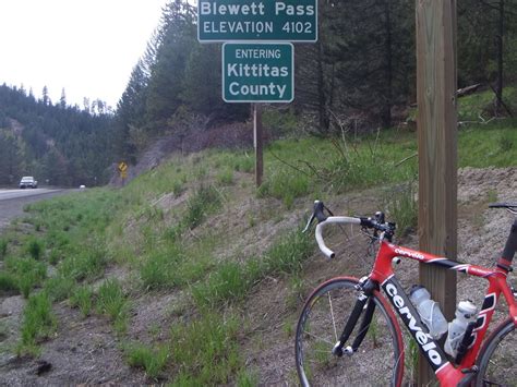 Cycling Blewett Pass Road Wenatchee Washington USA