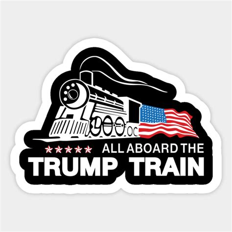 Trump Train Funny Trump Shirt - Trump - Sticker | TeePublic