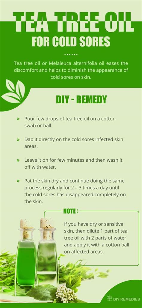 How to use Tea Tree Oil for Cold Sores