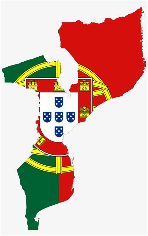 Open - Portuguese Mozambique Flag Map - 2000x3087 PNG Download - PNGkit