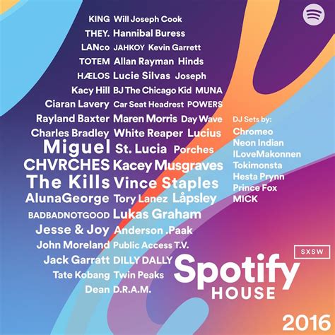 Spotify House Reveals Their SXSW Lineup and Launches SXSW Playlist Generator - Run The Trap: The ...