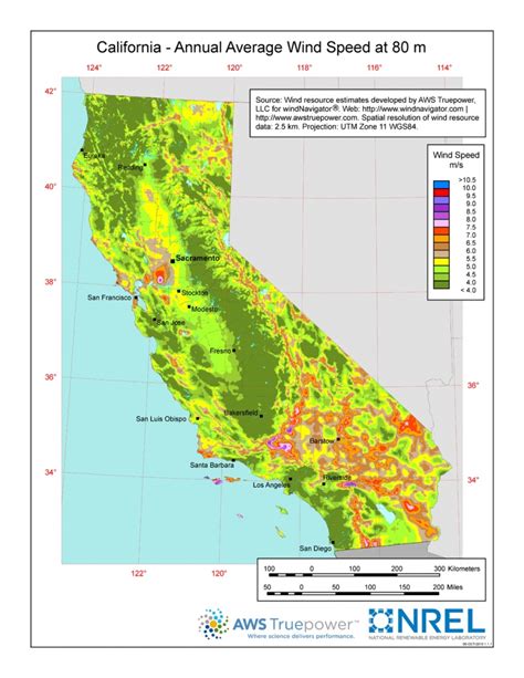 Summary Map Showing Arkstorm Predictions For California - Real Time Wind Map California ...