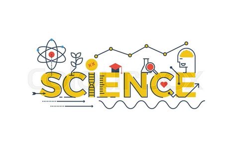 Illustration of SCIENCE word in STEM - ... | Stock vector | Colourbox