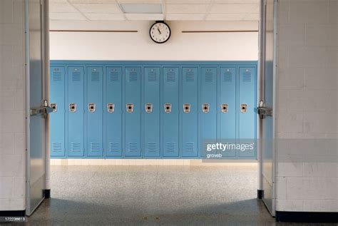 Empty School Hallway And Lockers High-Res Stock Photo - Getty Images