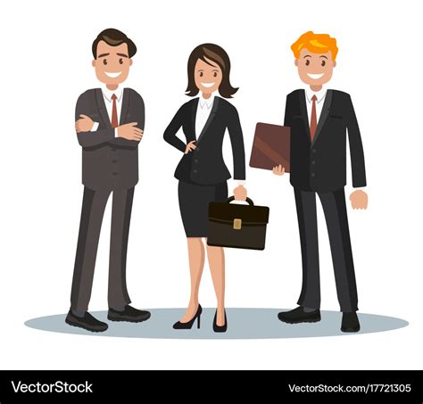 Office staff Royalty Free Vector Image - VectorStock