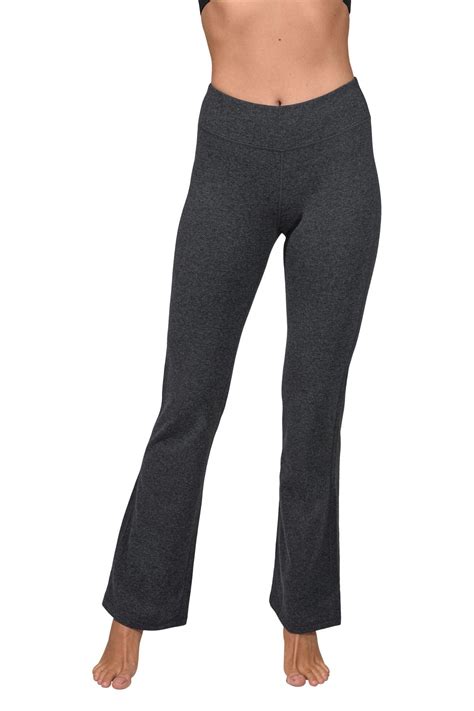 90 Degree By Reflex Cotton Stretch Bootcut Leggings In Htr.charcoal ...