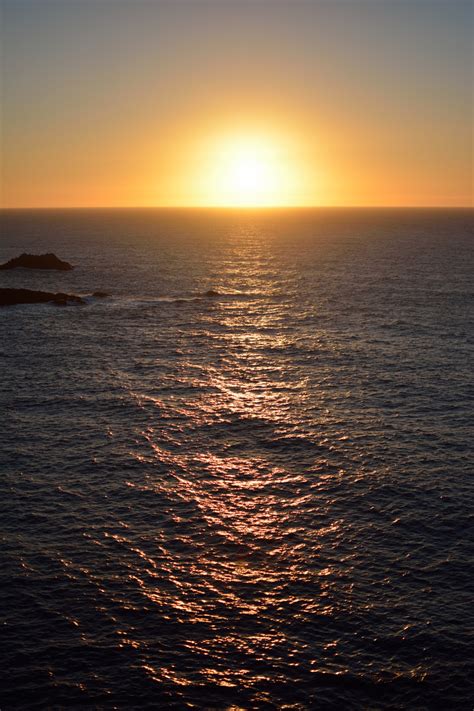 Solnedgång i Atlanten Gratis Stock Bild - Public Domain Pictures
