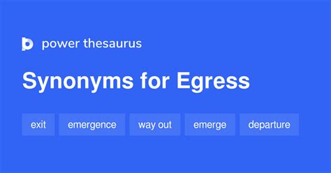 Egress synonyms - 639 Words and Phrases for Egress