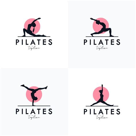 Pilates Yoga Logo Identity design 11155390 Vector Art at Vecteezy