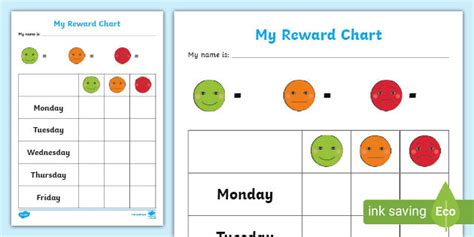 Editable Reward Chart (Teacher-Made)