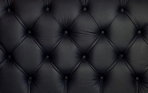 Black leather, materials, leather texture, buttons, sofa, HD wallpaper ...