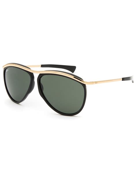 RAY-BAN Olympian Reloaded Sunglasses - BLACK/GOLD | Tillys