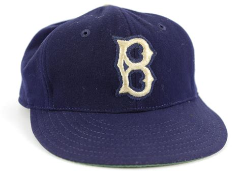 Lot Detail - 1950-56 Brooklyn Dodgers Game Worn Cap - Unidentified Player (MEARS LOA)