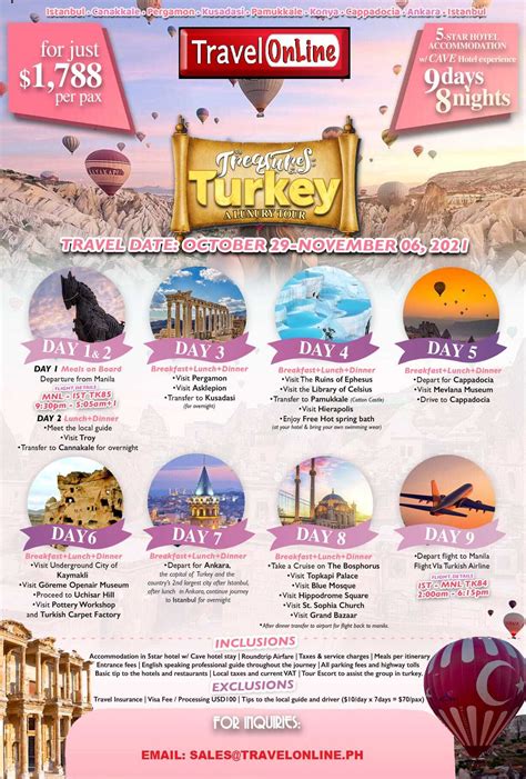 2021 TURKEY ALL IN TOUR PACKAGES - TravelOnline Philippines