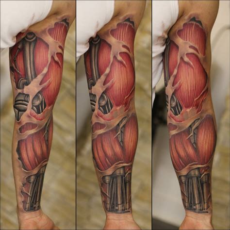 Biomech sleeve tattoo by Luis. Limited availability at Salvation Tattoo ...