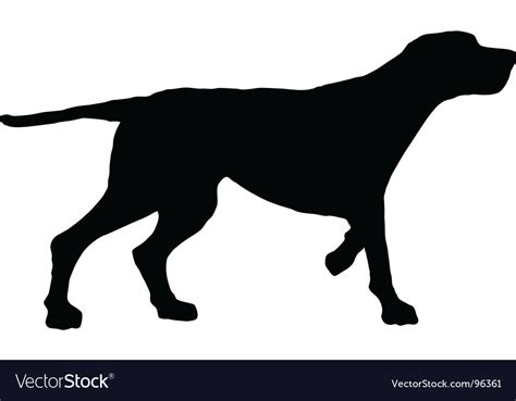 Dog silhouette Royalty Free Vector Image - VectorStock