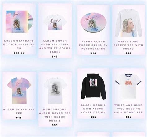 Taylor Swift Website Merch - DiannaSanborn