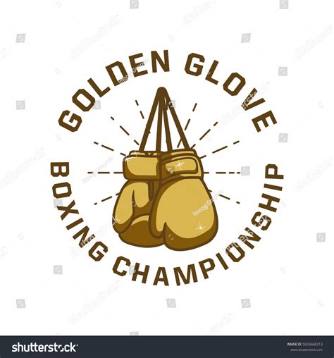 Boxing Design T Shirt Golden Gloves Stock Vector (Royalty Free ...