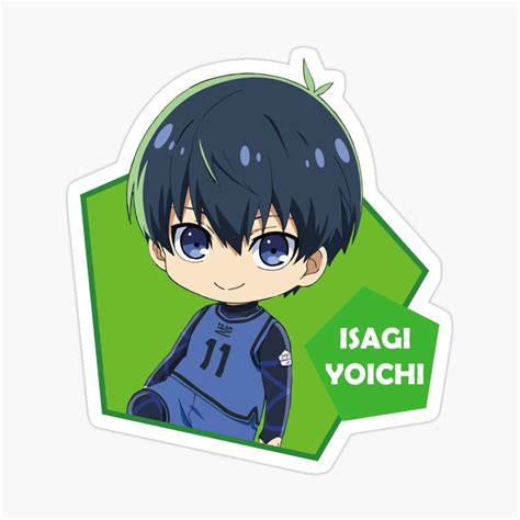 BlueLock Blue Lock Anime - Chibi Yoichi Isagi v2 Sticker Anime Stickers, Cute Stickers, Anime ...
