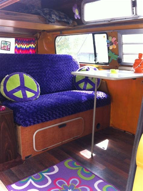 Hippie Van Interior | VW Bus | Pinterest | Van interior, Vans and Vw