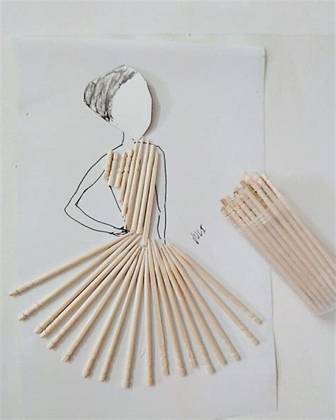 Toothpick art , illustration, dolls, diy art | Diy art, Creative, Illustration