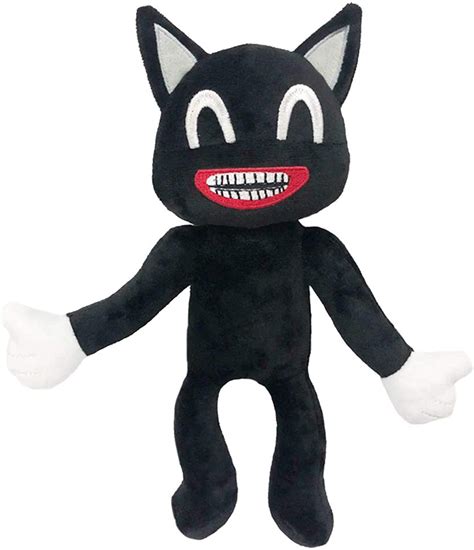 Black Cartoon Cat Plush, Black Cartoon Cat Plush Toy, Siren Head Plush Toy Horror Cartoon Cat ...