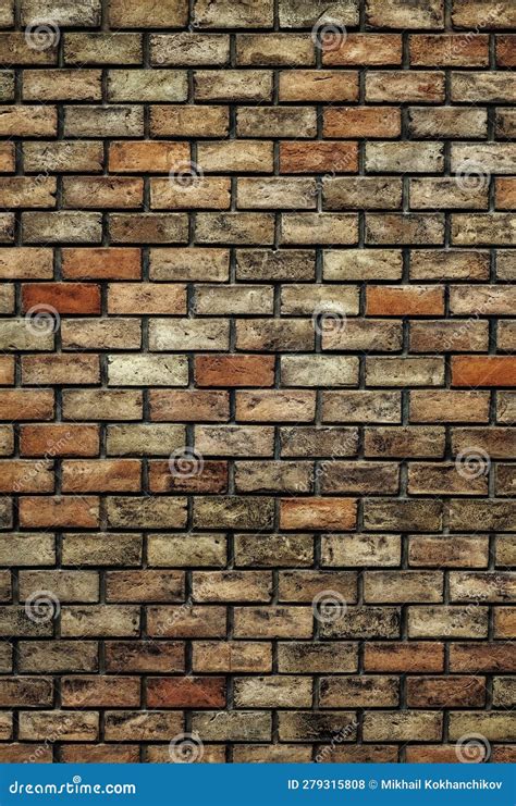 Old brick wall background stock photo. Image of cracked - 279315808