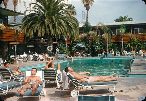 Hollywood Roosevelt Hotel Pool & Cabanas - 1956 - a photo on Flickriver