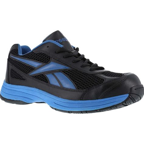 Reebok Steel Toe LoCut Athletic black & light blue #RB1620