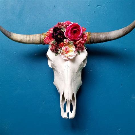 Wildflower | Cow skull decor, Cow skull, Skull decor