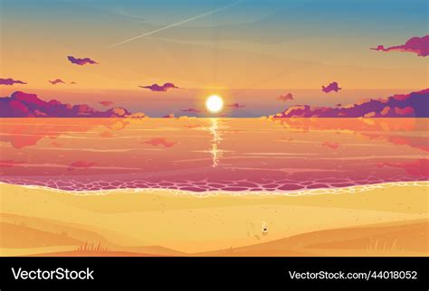 Sunset sky background Royalty Free Vector Image