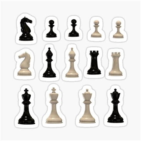 "Chess pieces sticker pack!" Sticker for Sale by chessmate | Redbubble