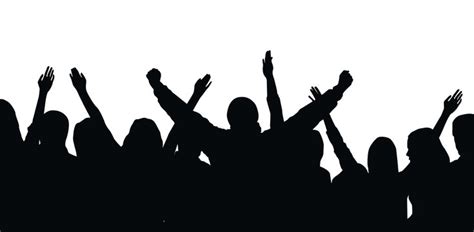 Crowd Cheering Silhouette Images – Browse 23,618 Stock Photos, Vectors ...