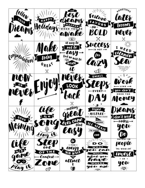 Free Printable-Inspirational Quote Stickers for your Planner | Planner ...