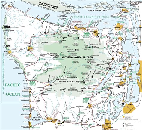 Map of The Olympic Peninsula and Sequim WA | Washington road trip, Washington travel, Olympic ...