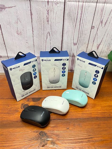 Rexus Mouse Wireless Bluetooth Office QB100 4D Silent Click - TCOMP KLATEN