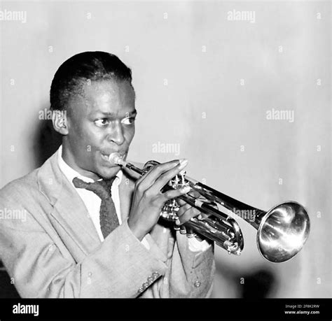 Miles Davis. Portrait of the American Jazz trumpeter, Miles Dewey Davis ...