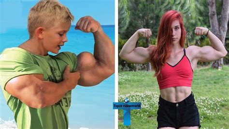 Top 10 Strongest Kids Who Took It To Another Level | Bodybuilder Muscular Kids #1 - YouTube