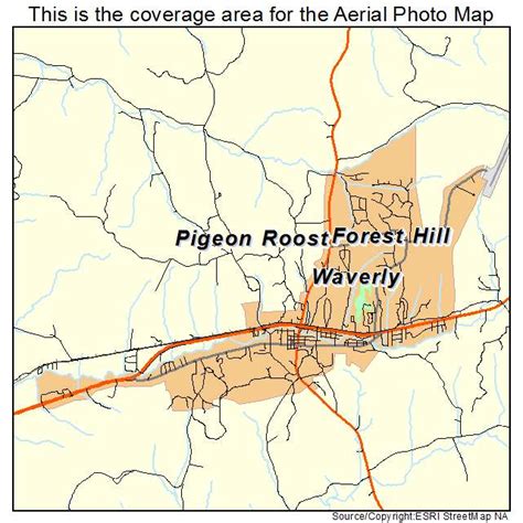 Aerial Photography Map of Waverly, TN Tennessee