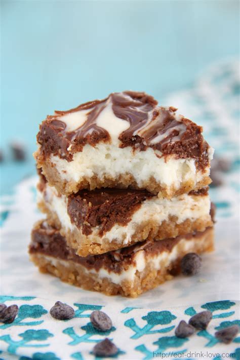 Skinny Marble Cheesecake Bars - Eat. Drink. Love.