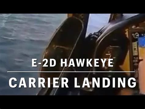 E-2D Hawkeye Carrier Landing - YouTube