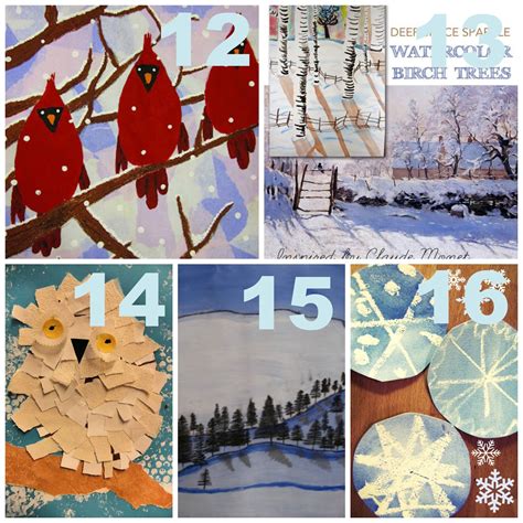 The Unlikely Homeschool: 20 Winter Art Projects for Kids