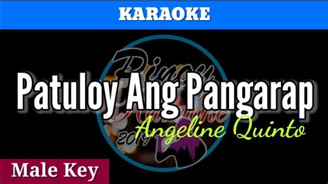 Patuloy Ang Pangarap by Angeline Quinto (Karaoke : Male Key) - YouTube