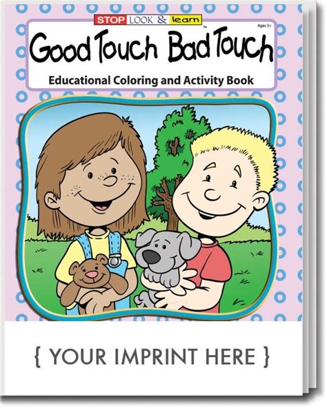 Good Touch Bad Touch Coloring & Activity Book - 0185 | Safety Promos Plus