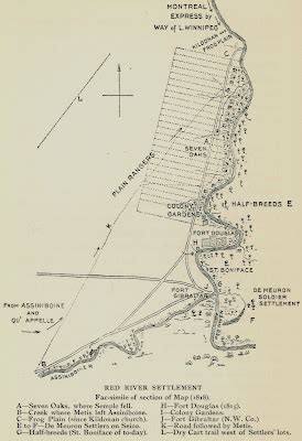 St. Vincent Memories: Red River Settlement Map